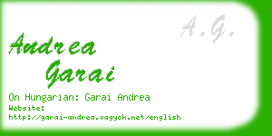 andrea garai business card